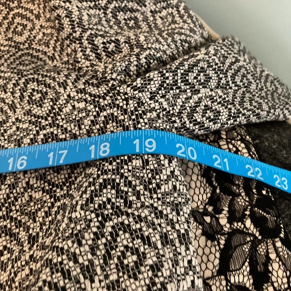 Banana Republic Jacket Blazer Women Sz 6 Black White Tweed Contrast Trim Pockets - Picture 7 of 9